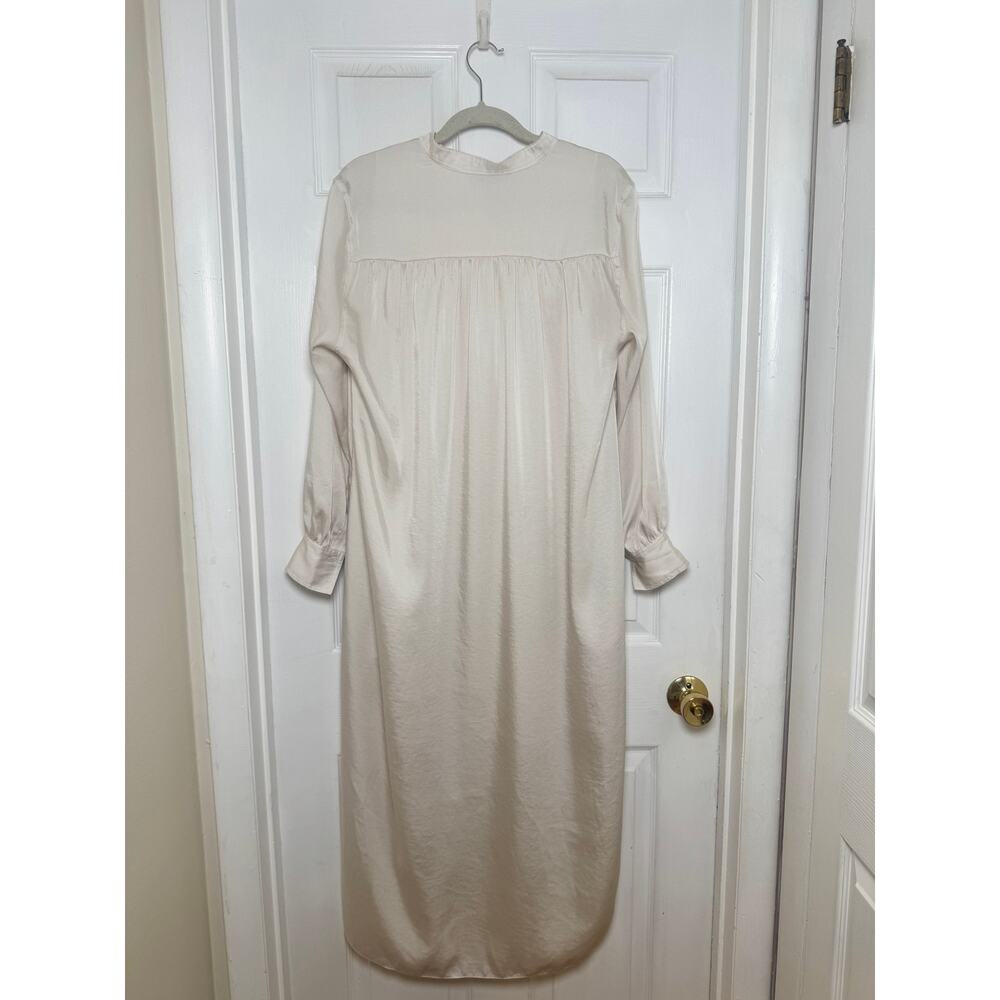 Allsaints Aga Shirt Dress Ivory - Size Medium - Picture 3 of 8